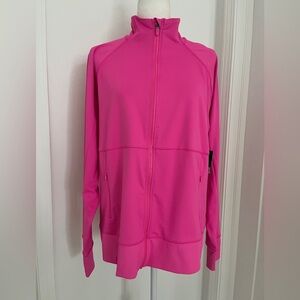 Fila New $55 Sport Sweatshirt XXL Full Zip Hot Pink Jacket Active Run Gym *P32